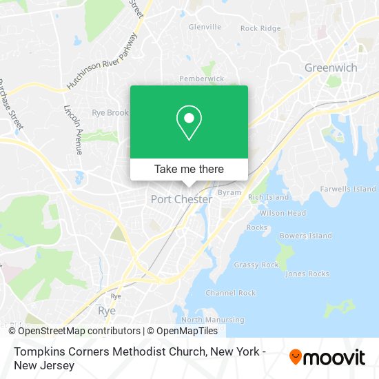 Tompkins Corners Methodist Church map