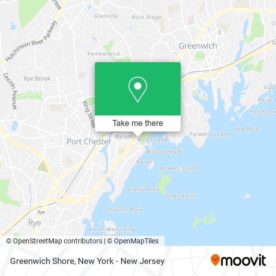 Mapa de Greenwich Shore