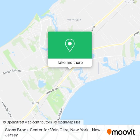 Stony Brook Center for Vein Care map