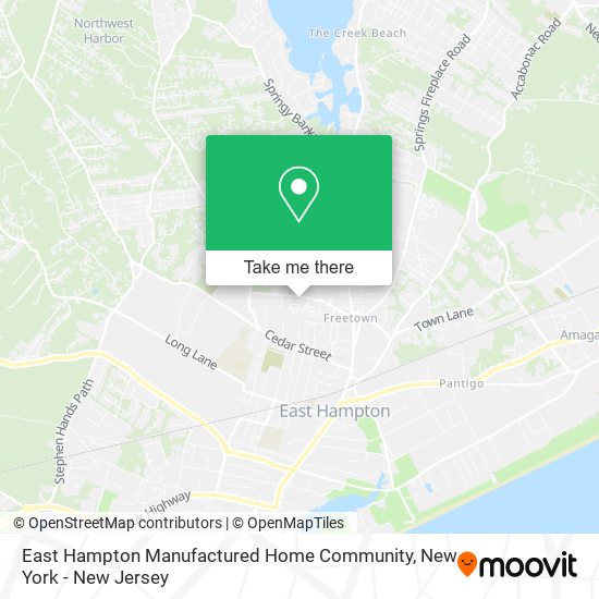 Mapa de East Hampton Manufactured Home Community