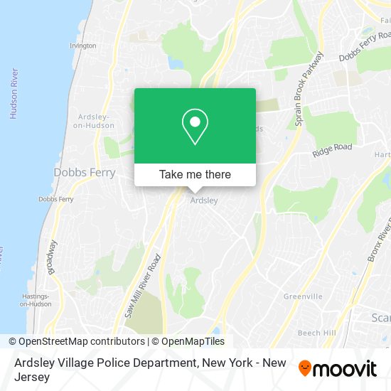 Ardsley Village Police Department map