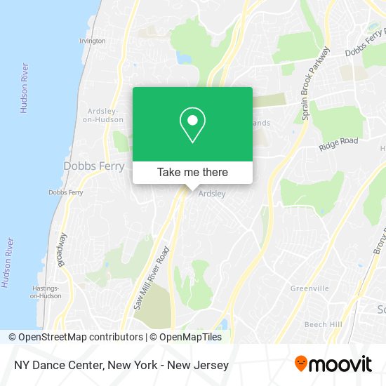 NY Dance Center map