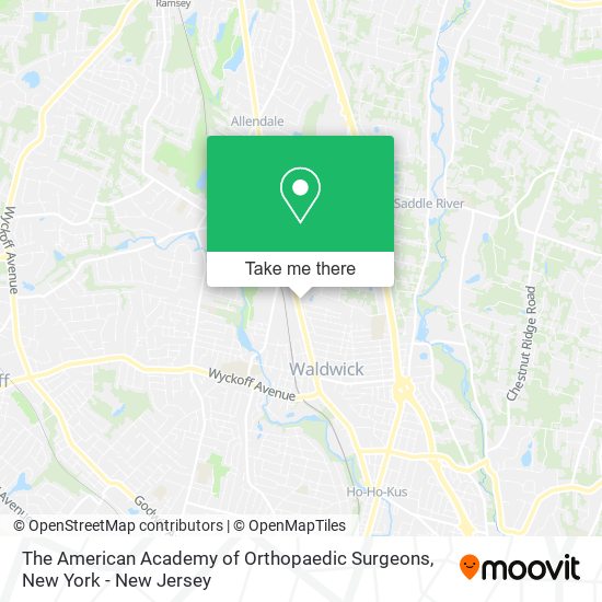The American Academy of Orthopaedic Surgeons map