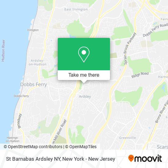 St Barnabas Ardsley NY map