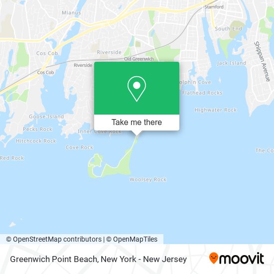 Greenwich Point Beach map