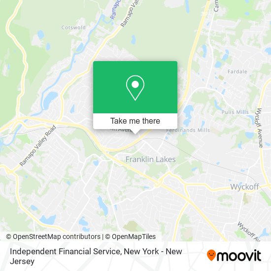 Independent Financial Service map