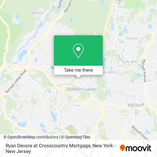 Ryan Devore at Crosscountry Mortgage map