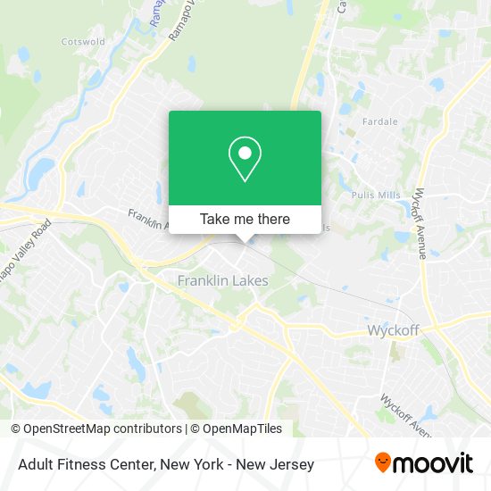 Adult Fitness Center map