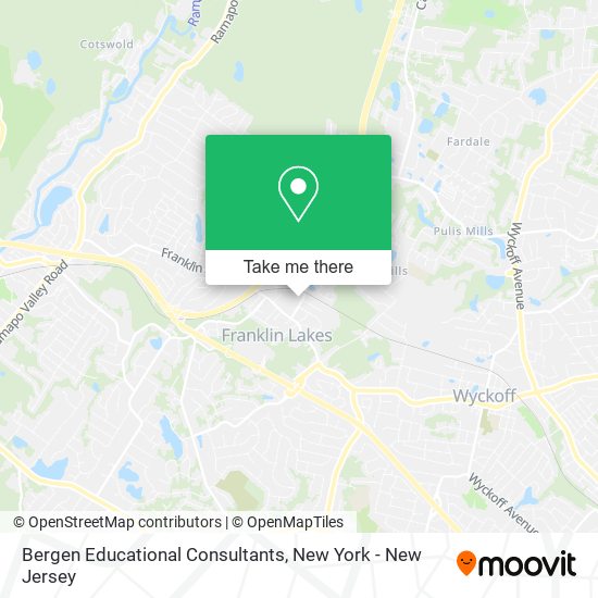 Bergen Educational Consultants map