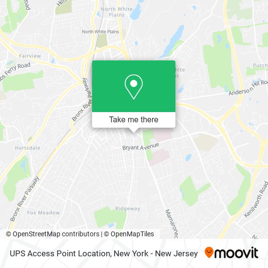 UPS Access Point Location map