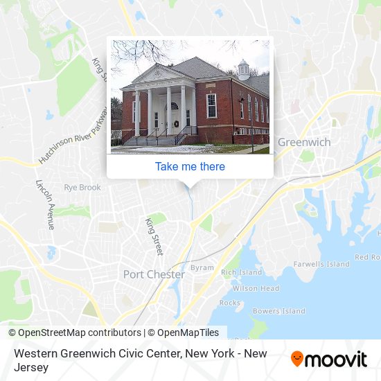 Western Greenwich Civic Center map