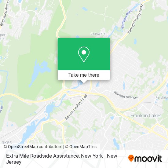 Extra Mile Roadside Assistance map