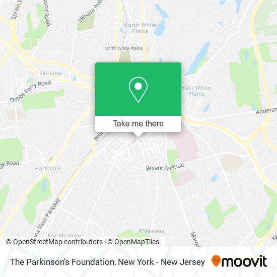 Mapa de The Parkinson's Foundation