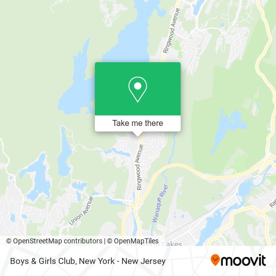 Boys & Girls Club map