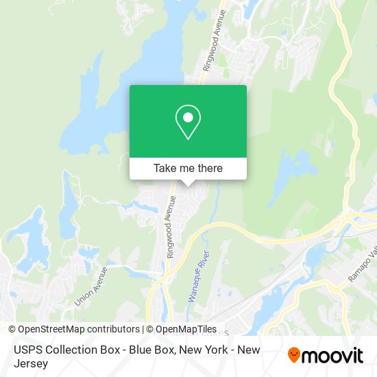 USPS Collection Box - Blue Box map