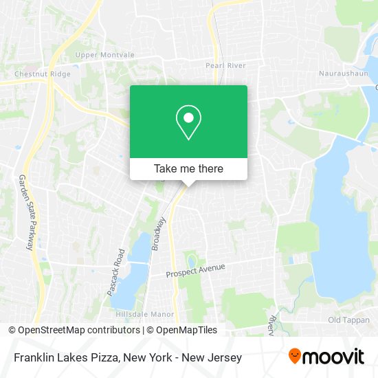 Franklin Lakes Pizza map