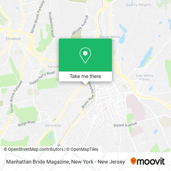 Manhattan Bride Magazine map