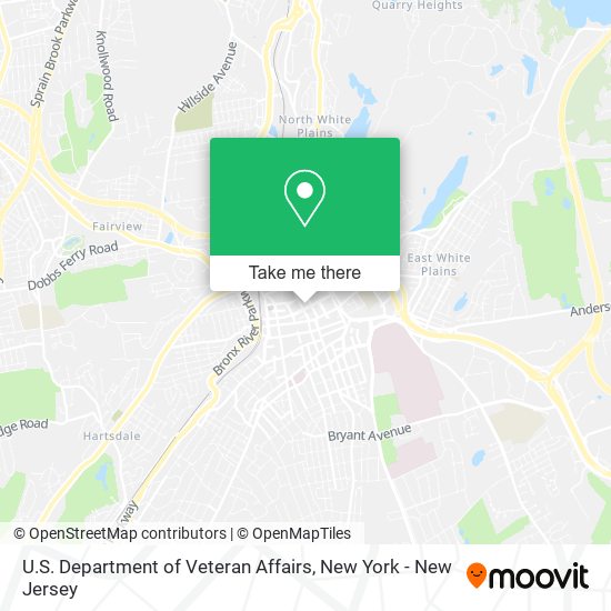 U.S. Department of Veteran Affairs map