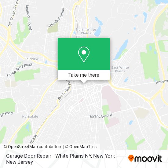 Mapa de Garage Door Repair - White Plains NY