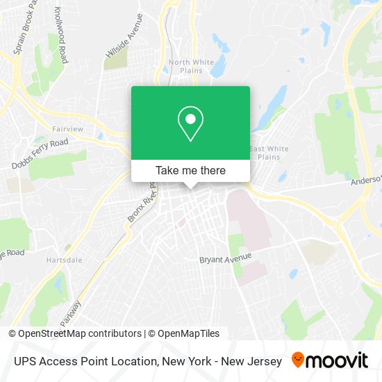 UPS Access Point Location map