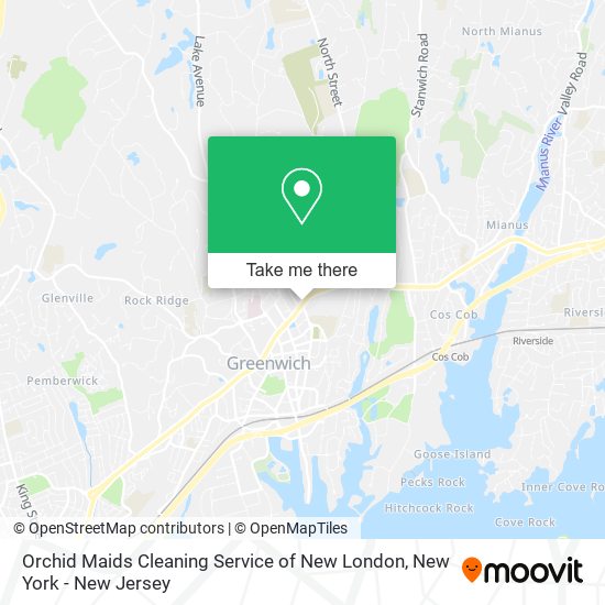 Mapa de Orchid Maids Cleaning Service of New London