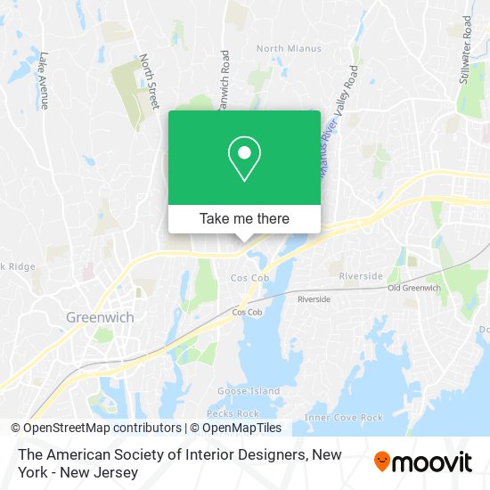 The American Society of Interior Designers map