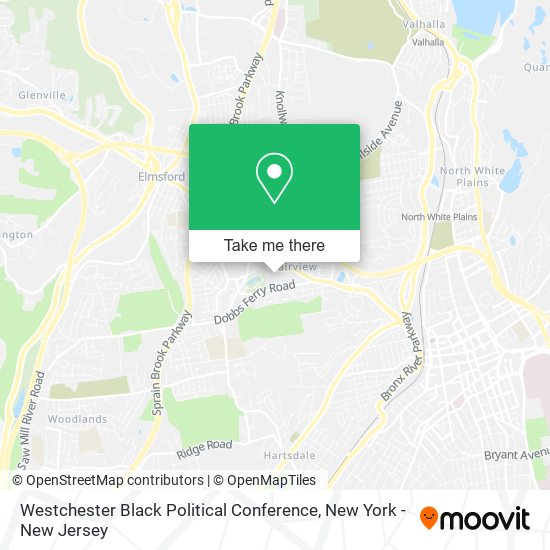 Westchester Black Political Conference map