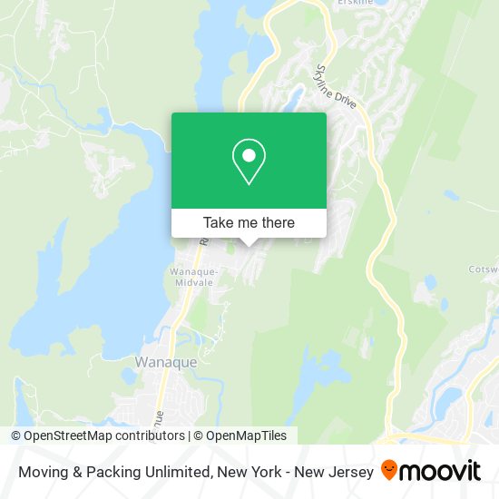 Moving & Packing Unlimited map