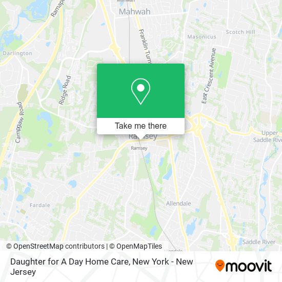 Daughter for A Day Home Care map
