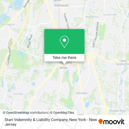 Starr Indemnity & Liability Company map