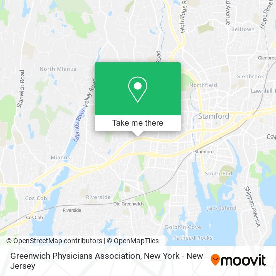Greenwich Physicians Association map