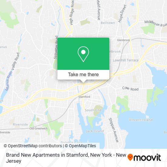Mapa de Brand New Apartments in Stamford