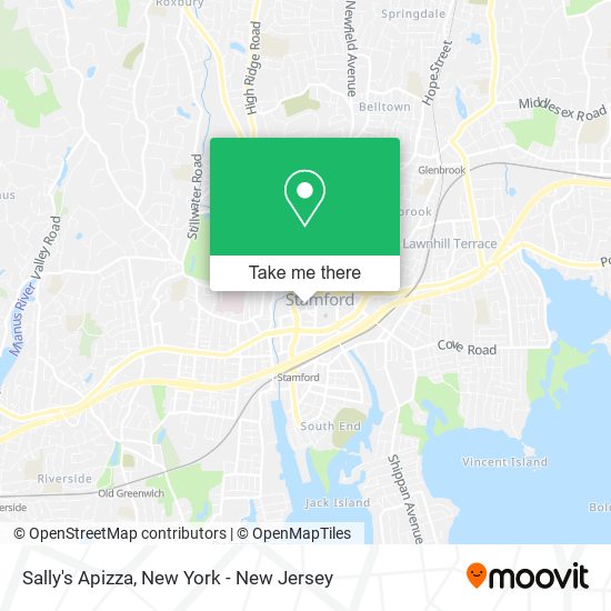 Sally's Apizza map