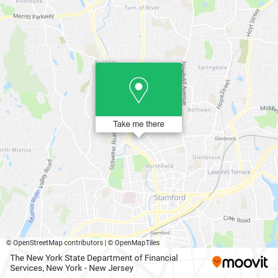 The New York State Department of Financial Services map