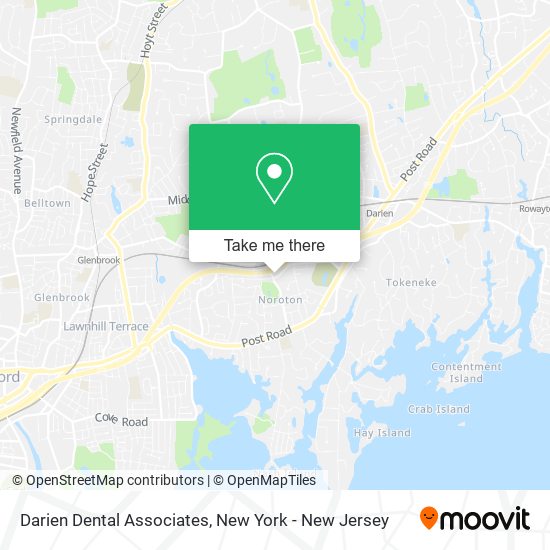 Darien Dental Associates map