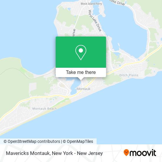 Mavericks Montauk map