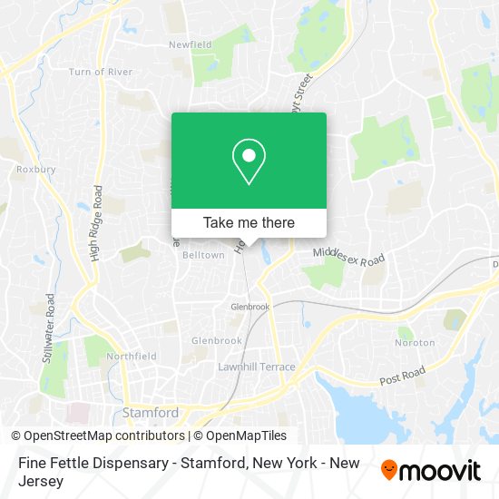 Mapa de Fine Fettle Dispensary - Stamford