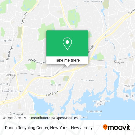 Mapa de Darien Recycling Center