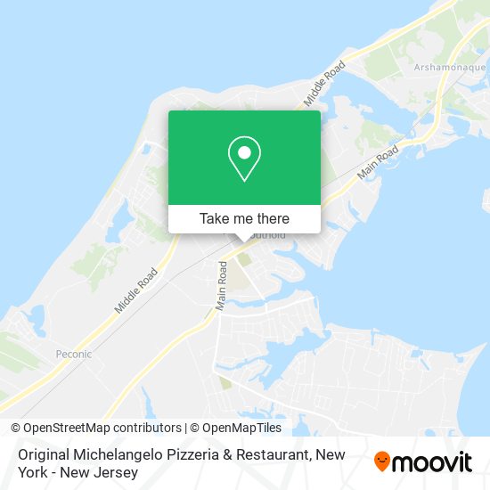 Original Michelangelo Pizzeria & Restaurant map