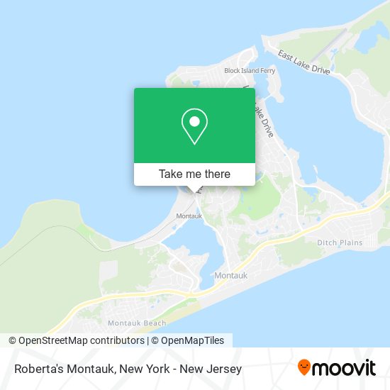 Roberta's Montauk map