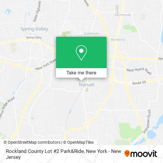 Mapa de Rockland County Lot #2 Park&Ride