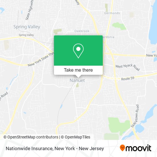 Mapa de Nationwide Insurance