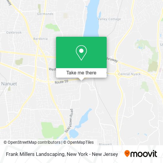 Frank Millers Landscaping map