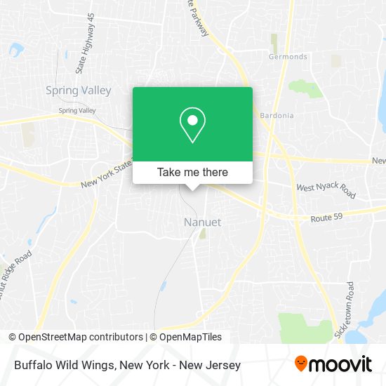 Buffalo Wild Wings map