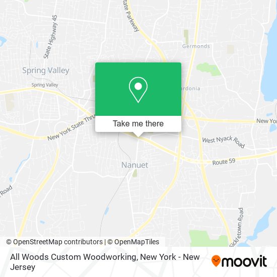 All Woods Custom Woodworking map