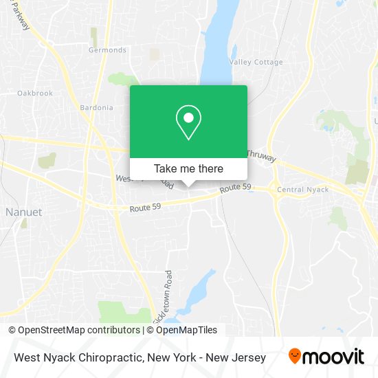 Mapa de West Nyack Chiropractic