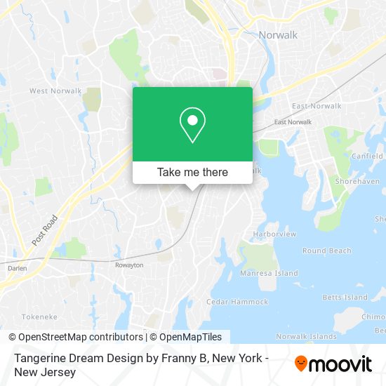 Mapa de Tangerine Dream Design by Franny B