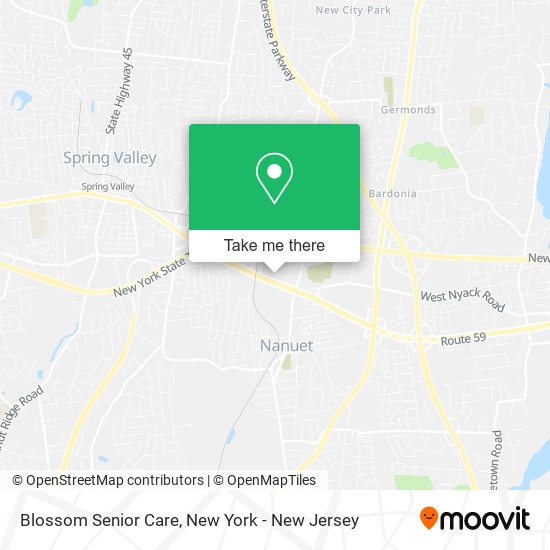 Blossom Senior Care map