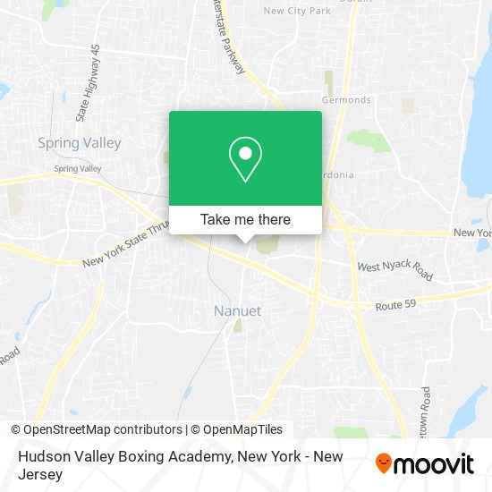 Mapa de Hudson Valley Boxing Academy