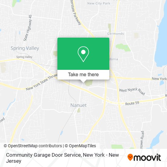 Community Garage Door Service map